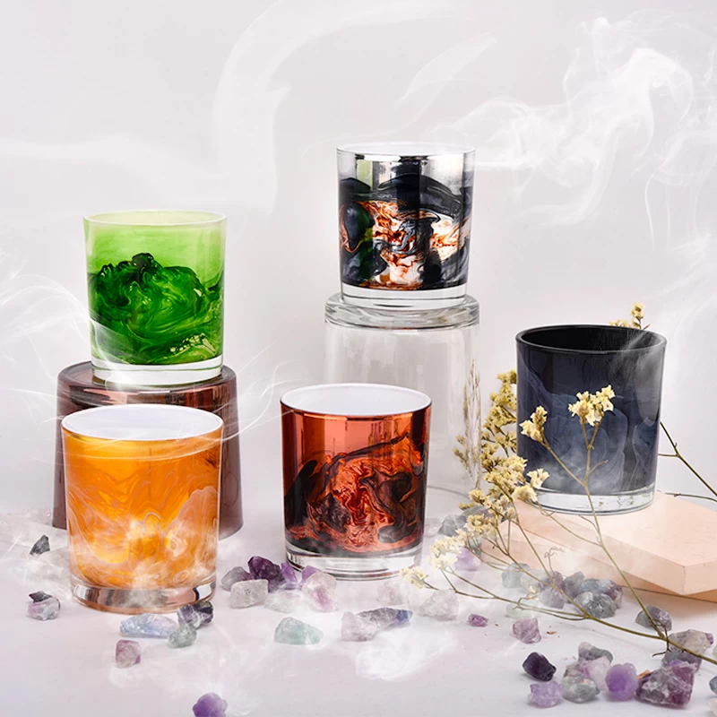 unique design hand painting glass candle jars for wholesale - COPY - d6jcd7