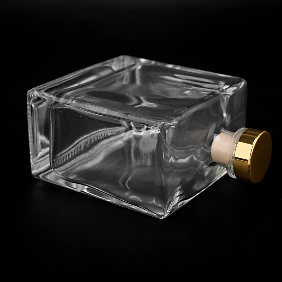 13oz home spray square shape glass diffuser bottle