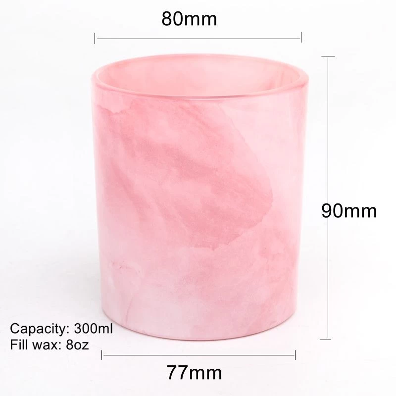 home decor thermal transfer printing glass candle jar