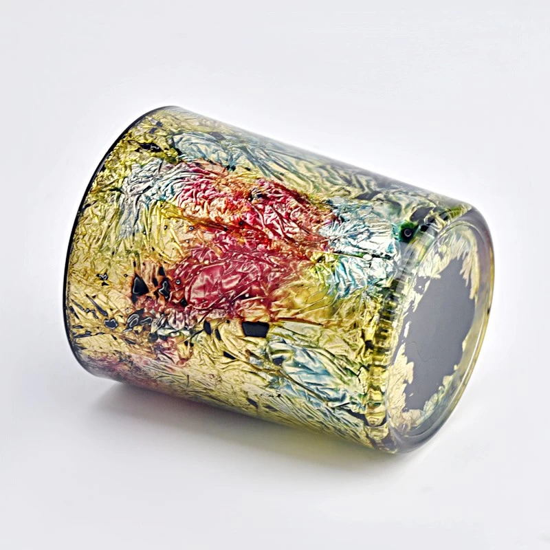 300ml elegant hand-painted pattern glass candle jars manufacturer - COPY - d57cq4
