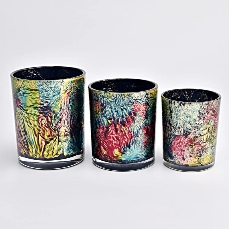 300ml elegant hand-painted pattern glass candle jars manufacturer - COPY - d57cq4