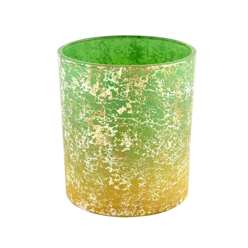 8oz Glass Candle Holder Customized Colorful Glass Candle