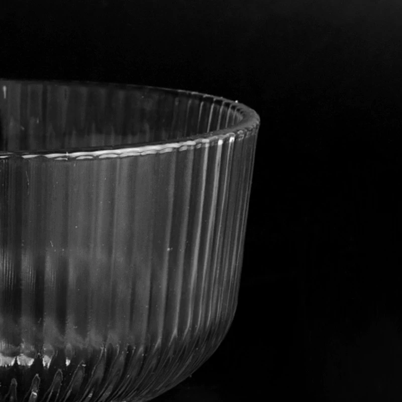 Three Sizes of Glass Candle Vessels Customized Glass Candle Holders Wholesale