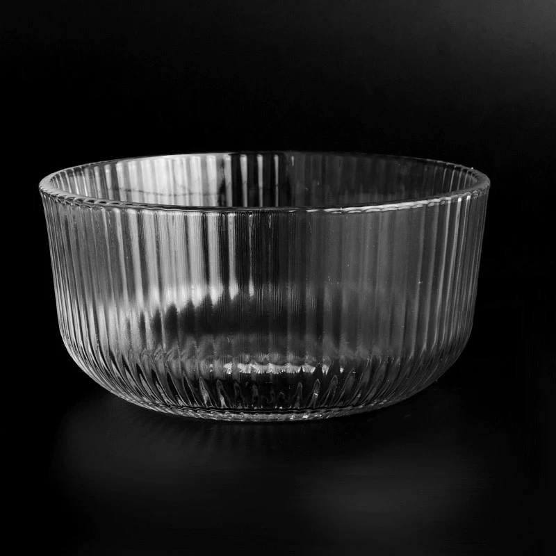 Three Sizes of Glass Candle Vessels Customized Glass Candle Holders Wholesale