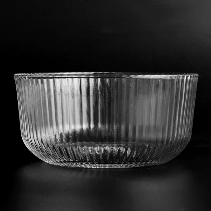 Three Sizes of Glass Candle Vessels Customized Glass Candle Holders Wholesale