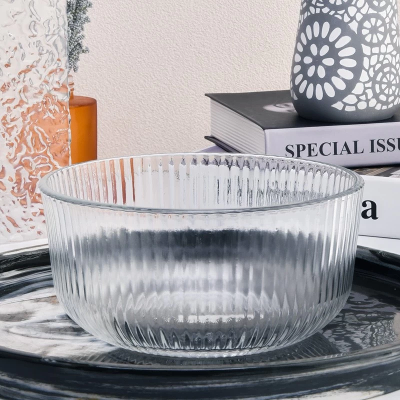 Three Sizes of Glass Candle Vessels Customized Glass Candle Holders Wholesale