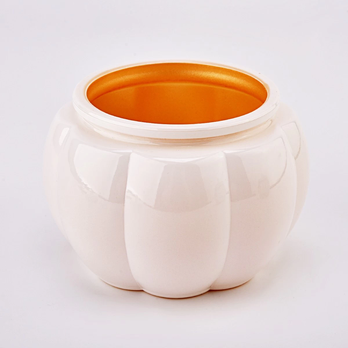 New Arrival Luxury Pumpkin Glass Candle Jar