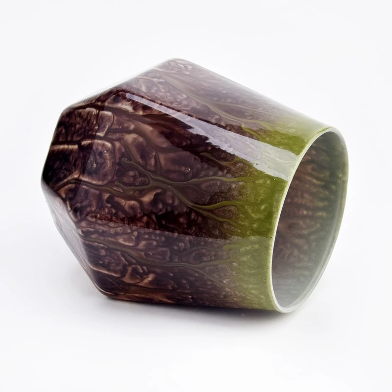 home decor 8oz artwork glass candle jar