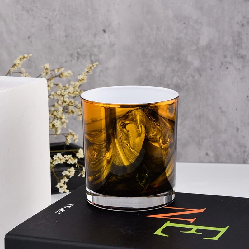 Fancy 8oz Glass Candle Jars