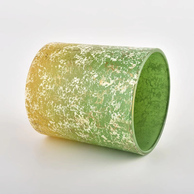 Unique Ombre Color Glass Candle Holders