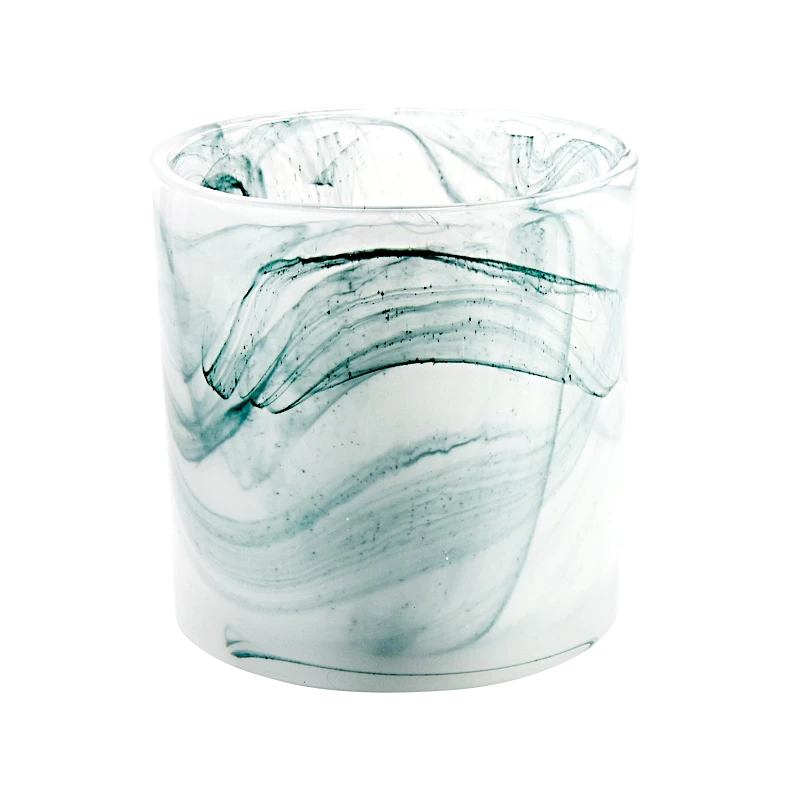 handmade Glass Candle jar empty candle vessels with home decor