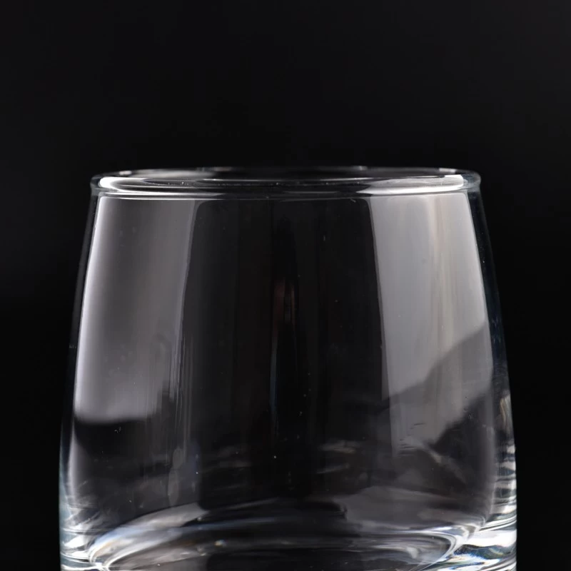 διακόσμηση σπιτιού 8oz από διαφανές γυάλινο βάζο κεριών