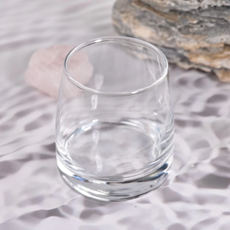 διακόσμηση σπιτιού 8oz από διαφανές γυάλινο βάζο κεριών