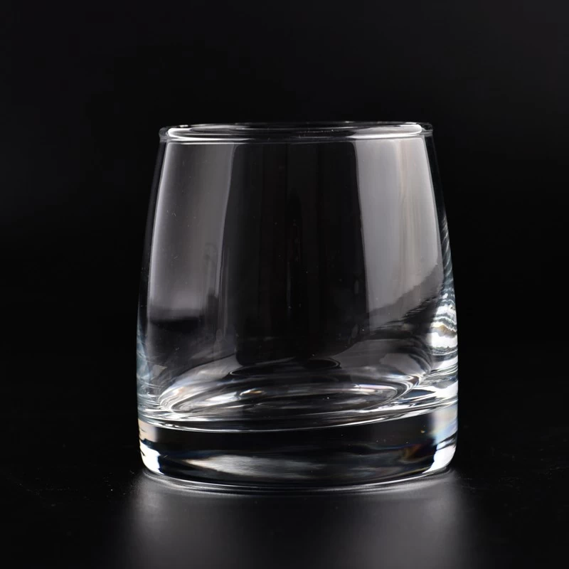 διακόσμηση σπιτιού 8oz από διαφανές γυάλινο βάζο κεριών