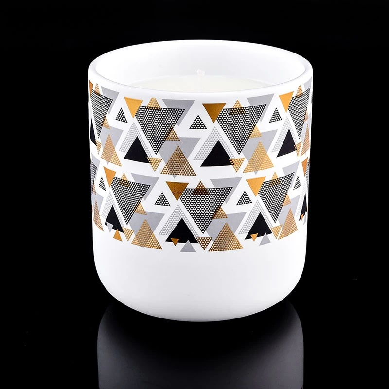 barattolo di candela in ceramica di lusso soft touch da 10 once
