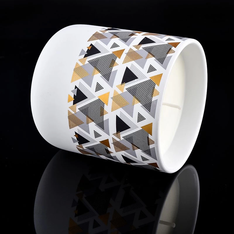 barattolo di candela in ceramica di lusso soft touch da 10 once