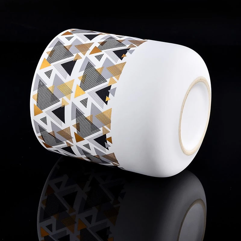 barattolo di candela in ceramica di lusso soft touch da 10 once