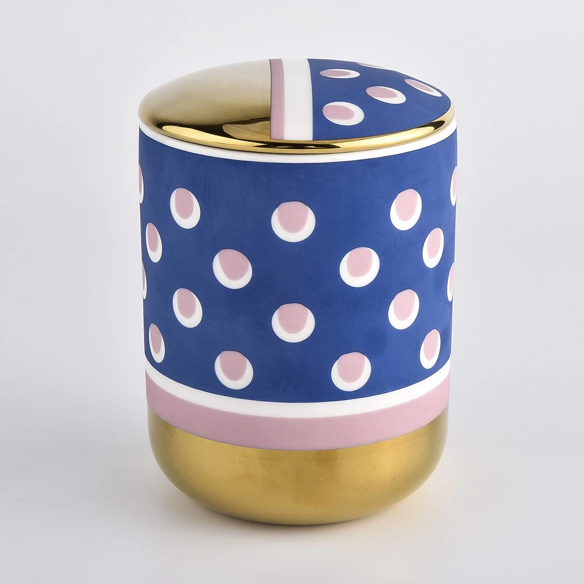 Spring Collection Ceramic Candle Jars Wholesale Customized Ceramic Candle Vessels