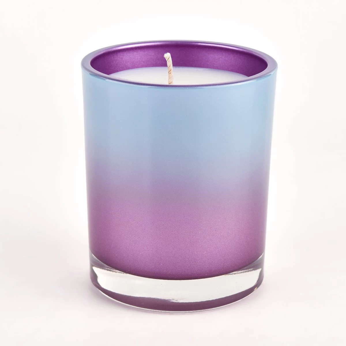 warna kontras pemegang lilin kaca dinding tebal