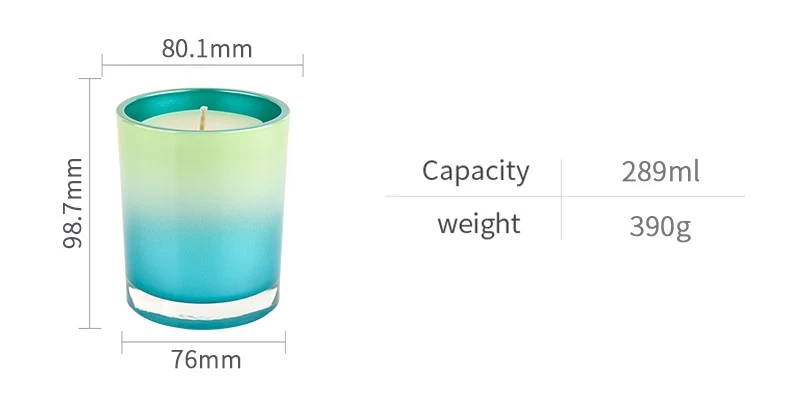contrast colors thick wall glass candle holders