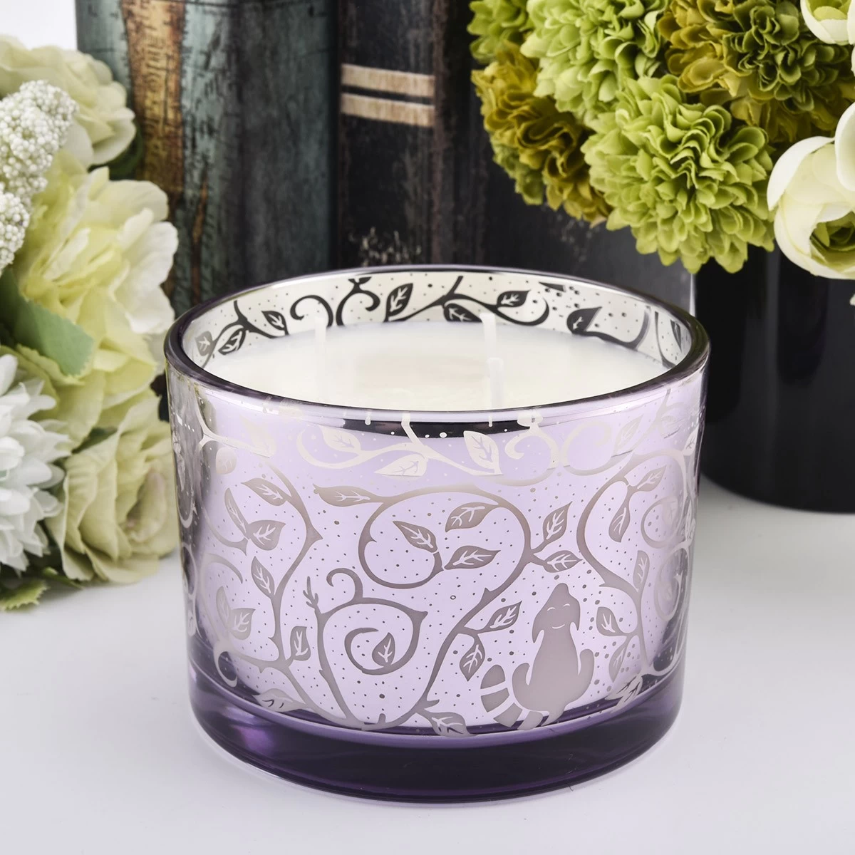 Luxury Glass Candle Holders Wholesale Customized Glass Candle Vessels