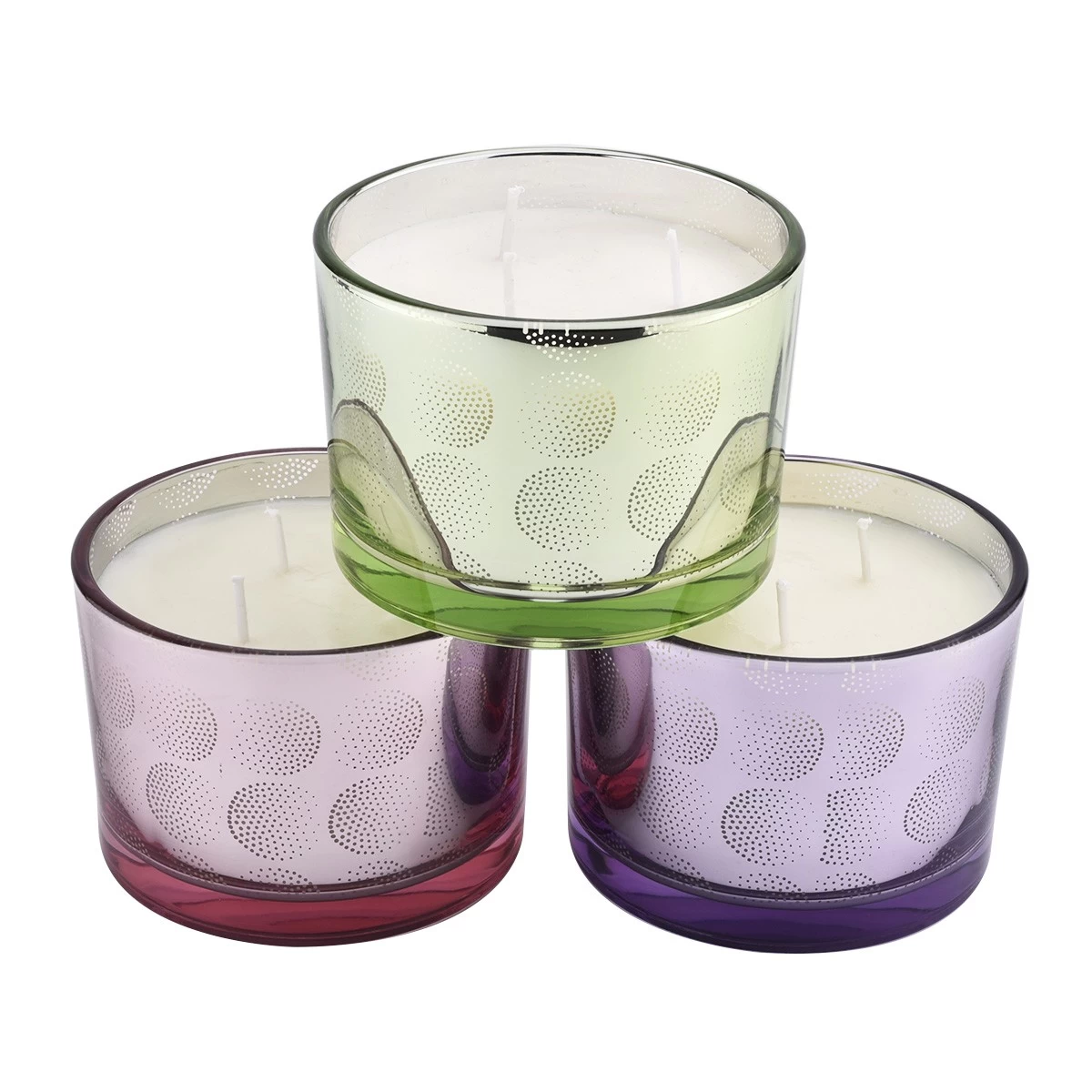 Luxury Glass Candle Holders Wholesale Customized Glass Candle Vessels