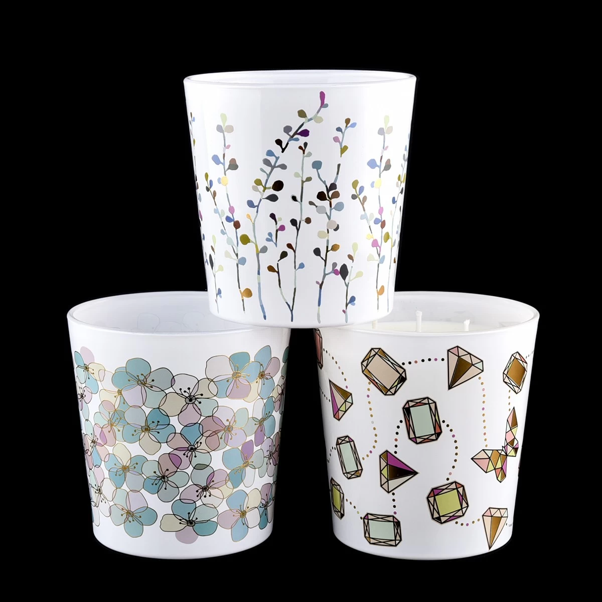 Customized Glass Candle Holders Chinese Candle Glass Manufacturer