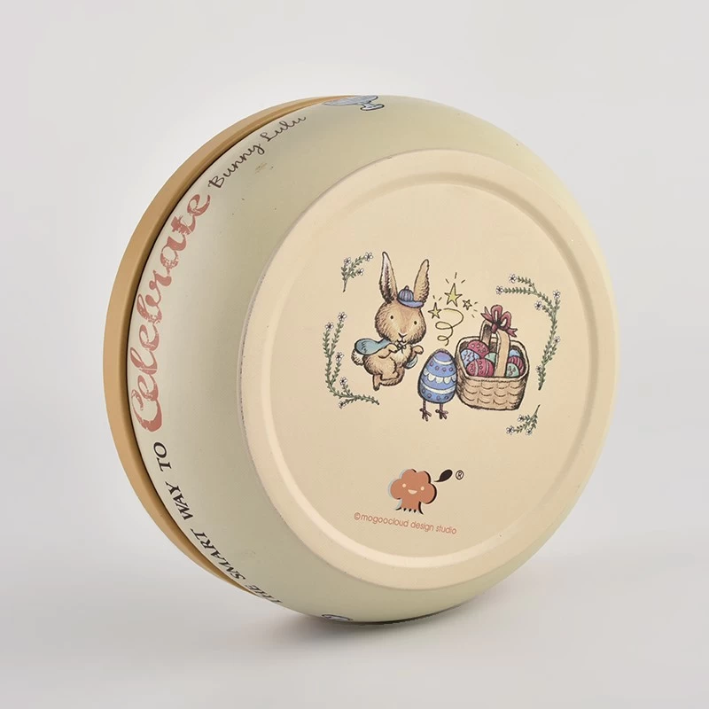 custom tin candle jar 4oz 6oz 8oz candle container metal with christmas gift