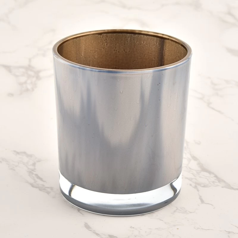 Grosir toples lilin kaca gold inner untuk dekorasi rumah