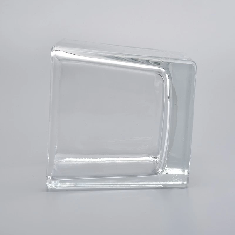 Large capacity Clear Square Glass Jars Vessel Wholesale