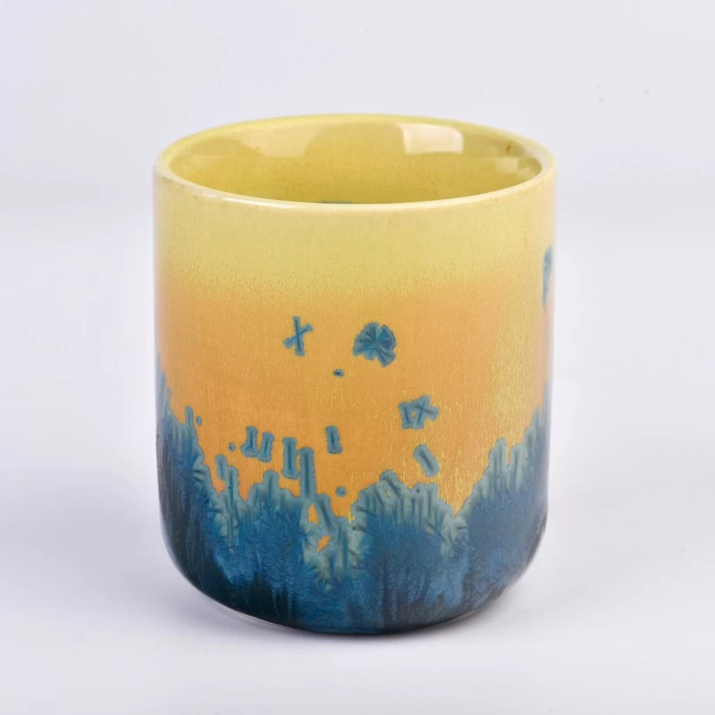 Luxury new artwork ceramic candle jar
