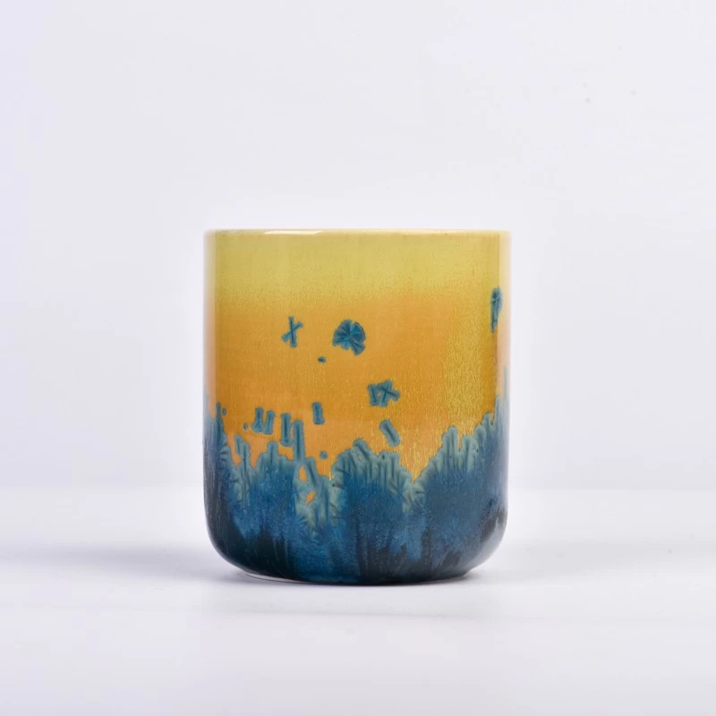 Frasco de vela de cerâmica de arte nova de luxo