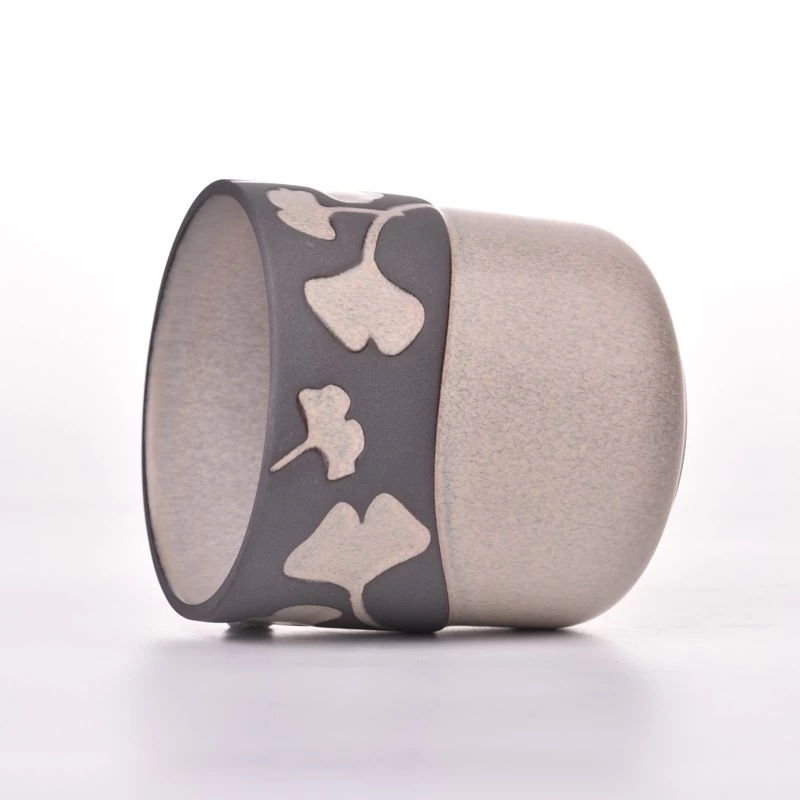 Flower pattern ceramic candle jars from Sunny 