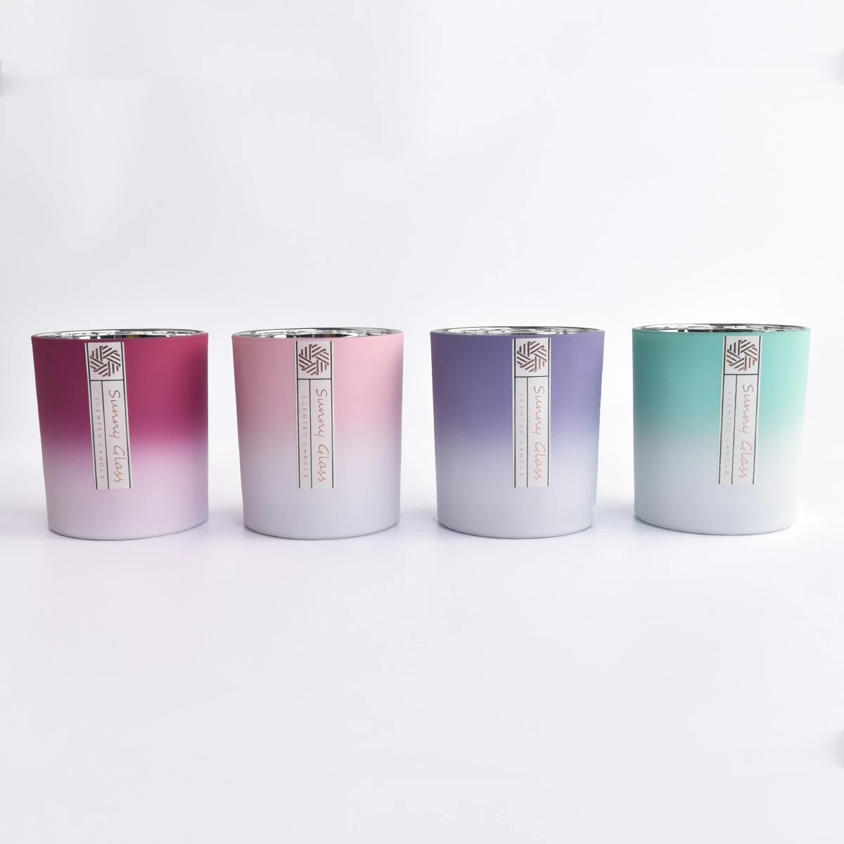 penjualan panas warna matte 8oz toples lilin kaca