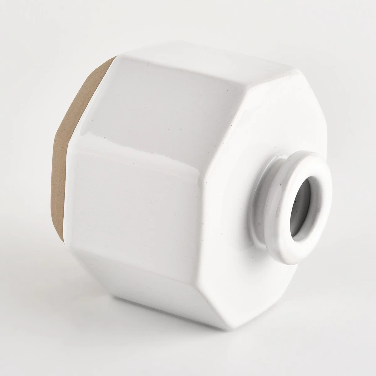 Lúxus Solid White Keramik Reed Diffuser Flaska Heildverslun