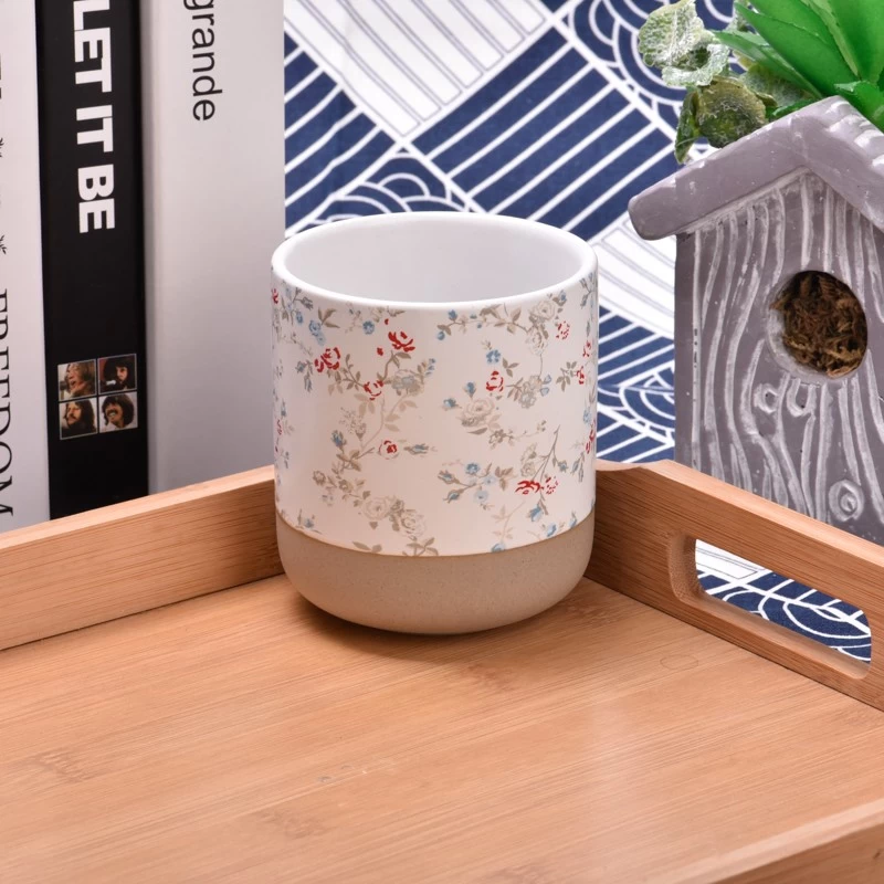 summer hot sales artwork ceramic candle jar