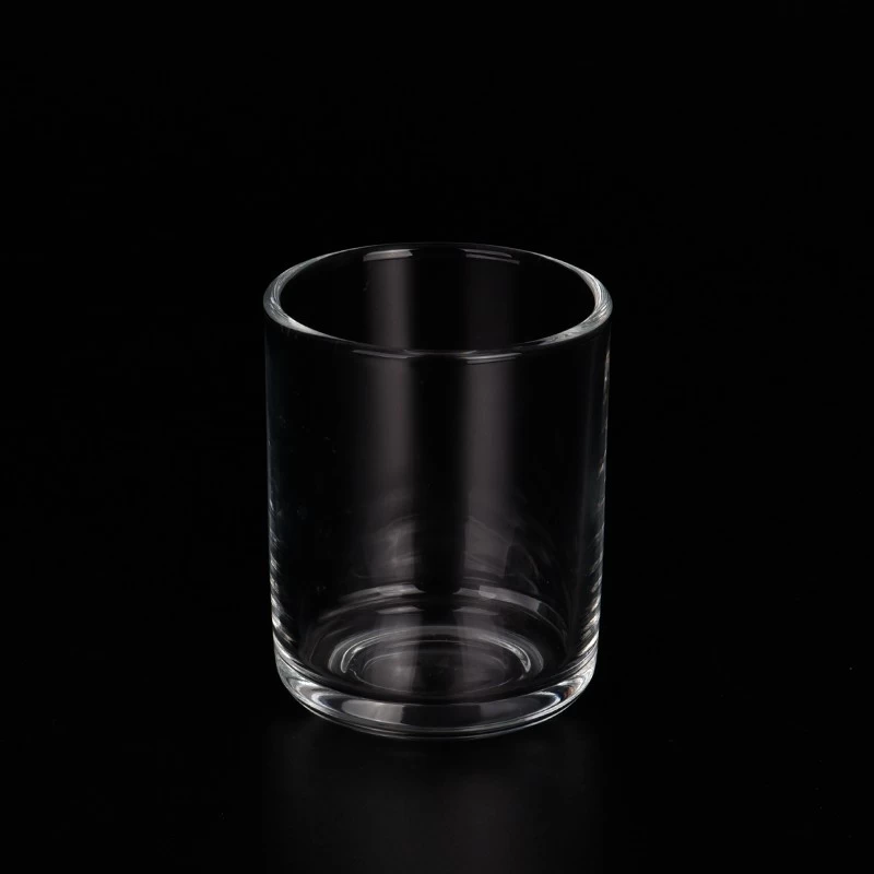 6oz clear glass candle vessel round bottom glass jar wholesale