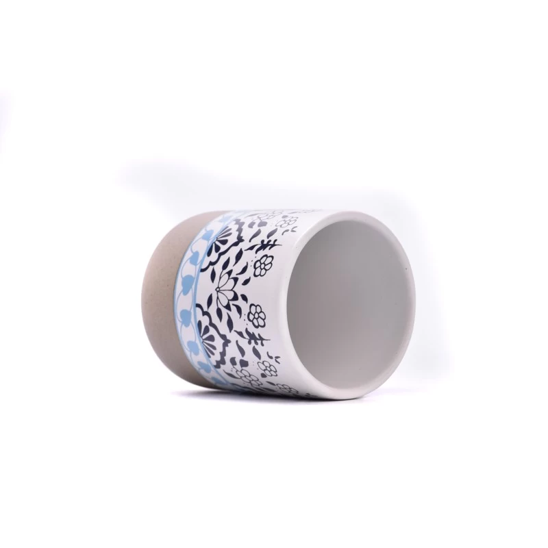 Luxury ceramic candle container small capacity ceramic candle vessel wholesale