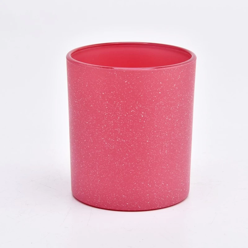 8oz 10oz luxury pink solid glass candle jars suppliers