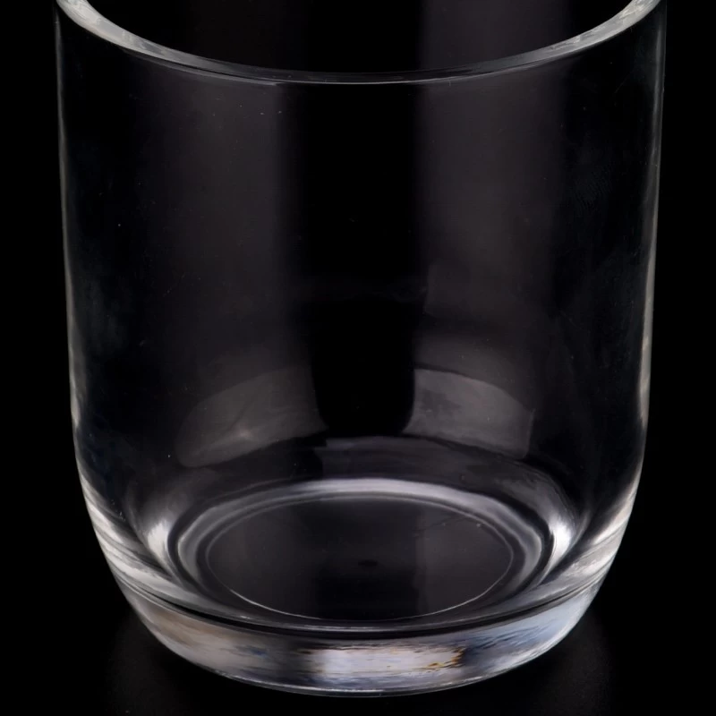 domácí dekorace 6oz skleněná sklenice na svíčku s kulatým dnem