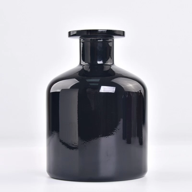 Black Glass Bottle Wholesale Luxury Black Glass Diffuser Bottles