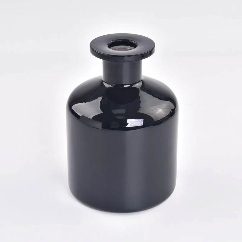 Black Glass Bottle Wholesale Luxury Black Glass Diffuser Bottles