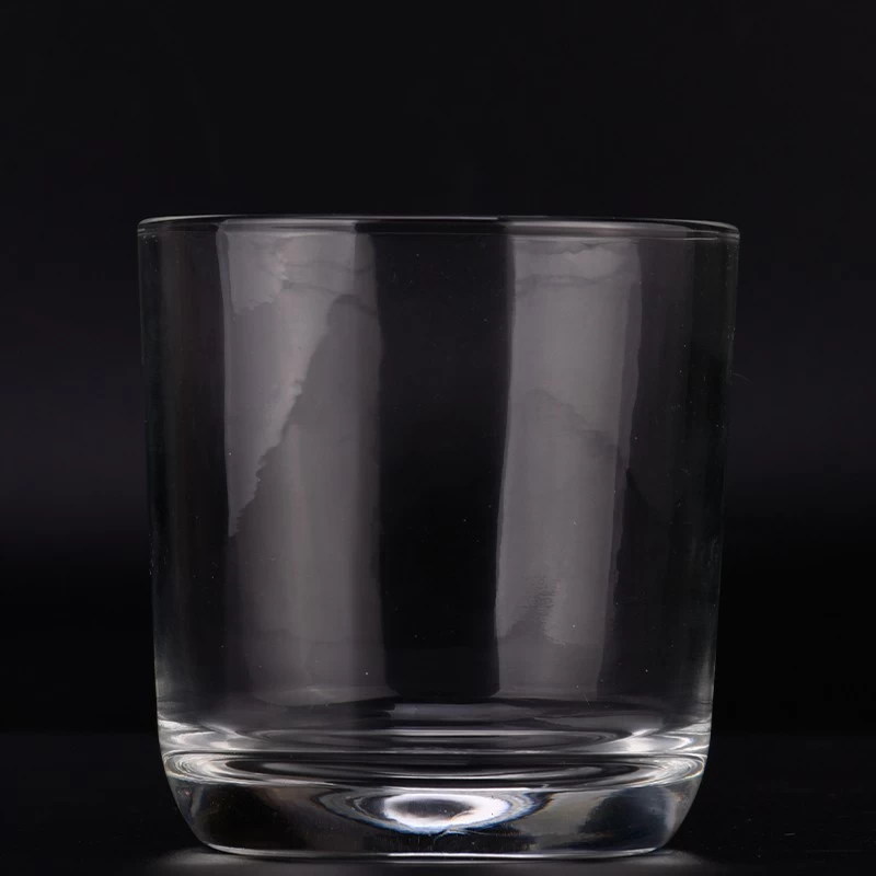 New arrived 12oz glass candle vessel round bottom glass candle jars