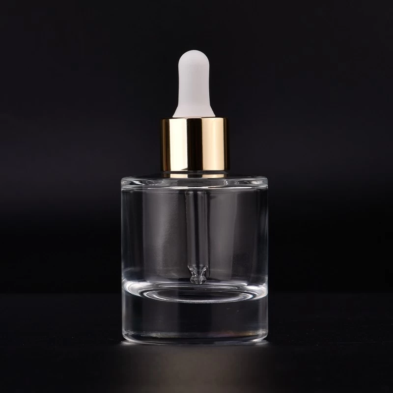 luxury clear 50ml glass dropper bottle