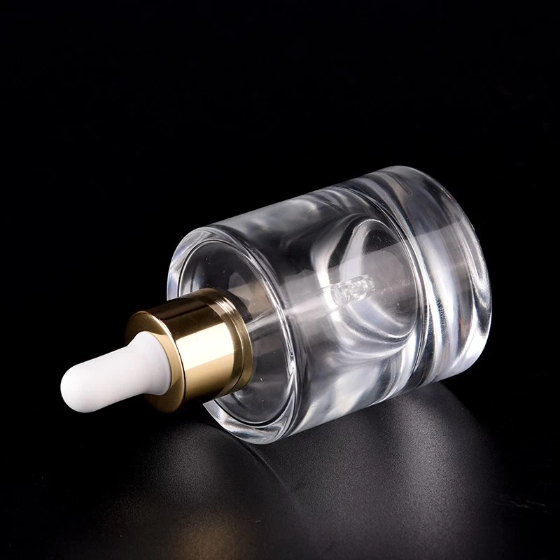 luxury clear 50ml glass dropper bottle