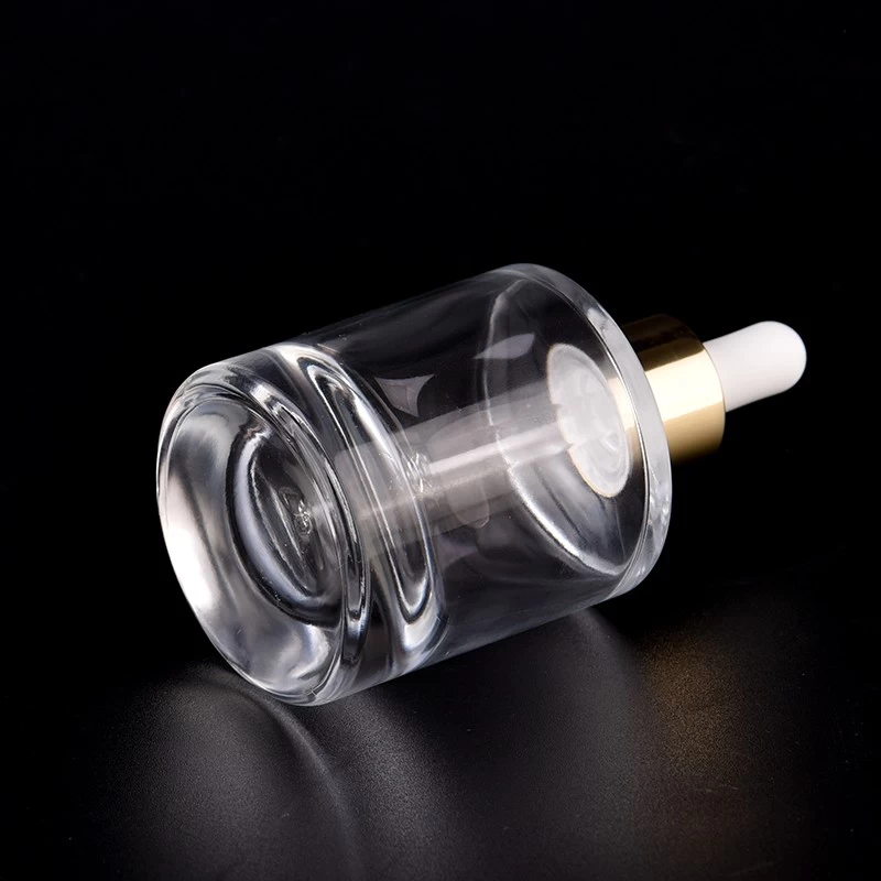 luxury clear 50ml glass dropper bottle