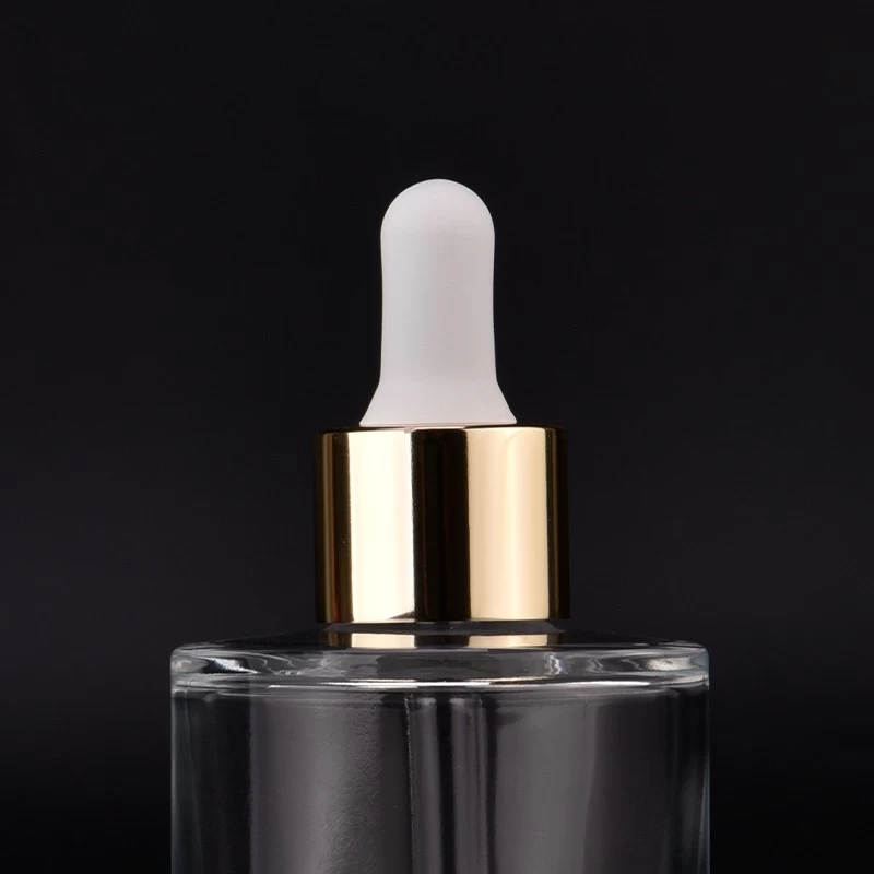 luxury clear 50ml glass dropper bottle