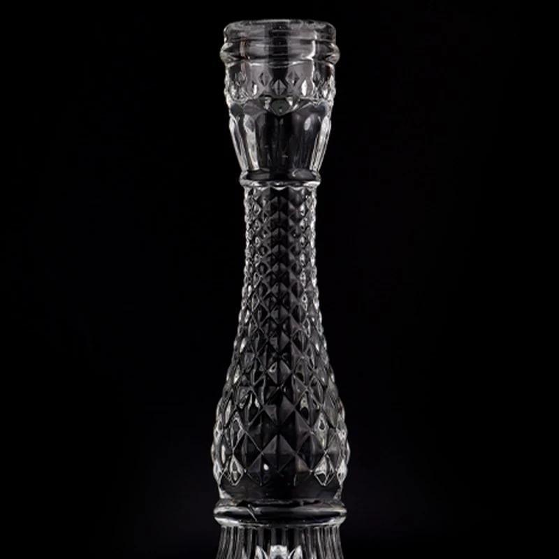 Wholesale Creative Glass Candle Holder Hotel Home Table Wedding Decoration Tall Glass Candlestick