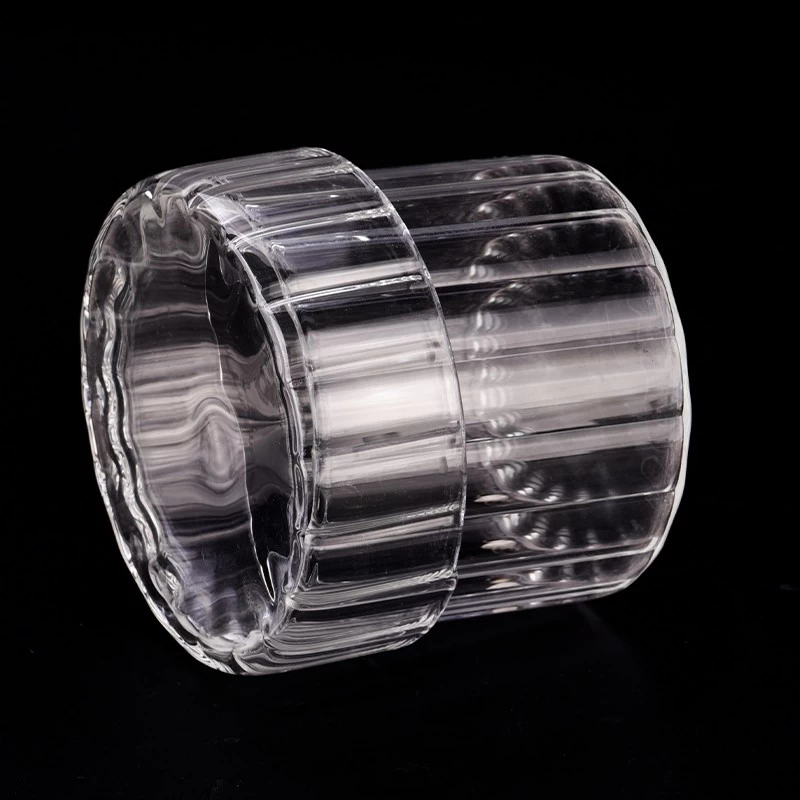 Borosilicate glass candle jars with lids for candle making 