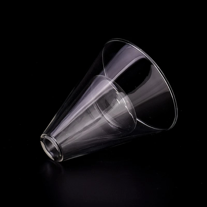 wholesales clear triangle borosilicate glass perfume bottle